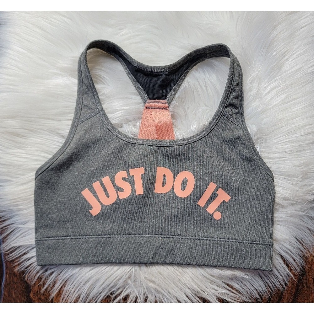 Nike Dri-Fit Sports Bra Women's Size Small Gray